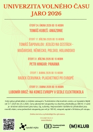 UVČ - Univerzita volného času jaro 2026