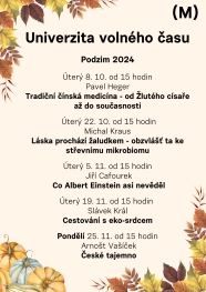 Univerzita volného času - podzim 2023